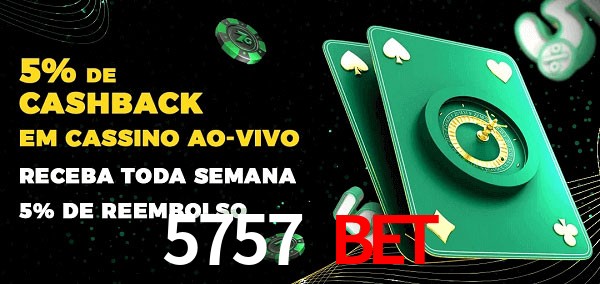 Promoções do cassino ao Vivo 5757 bet